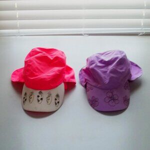 Girls Sun Protection Hats, UPF 50+, Legionnaire style with flap in the back